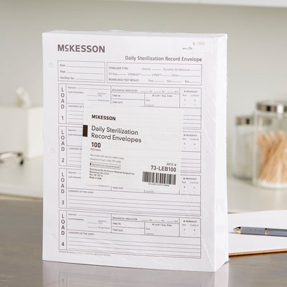 ENVELOPE, STERILIZER RECORD (100/PK 10PK/CS)