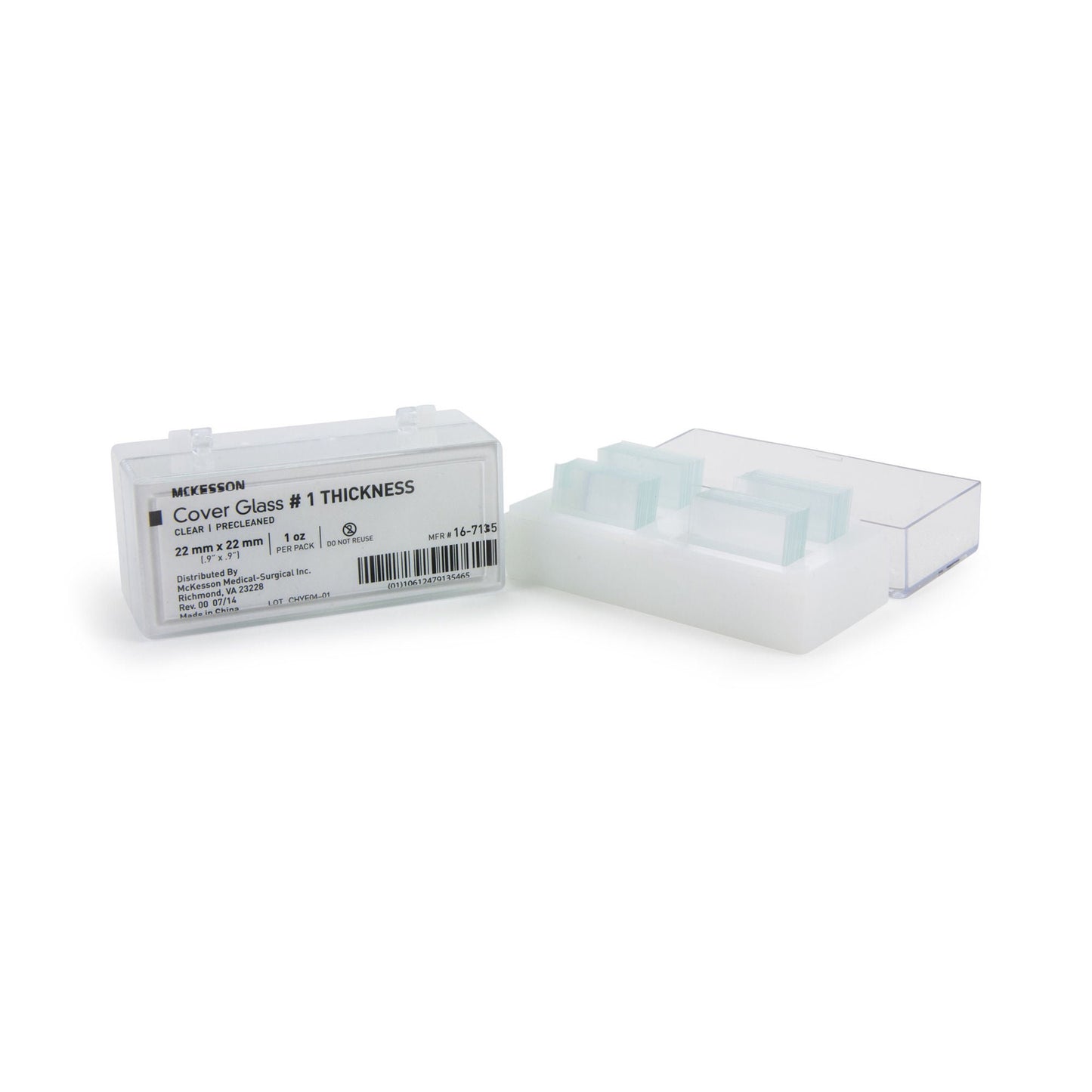 COVER GLASS, #1 22"X22" LF (1OZ/PK 10PK/BX)