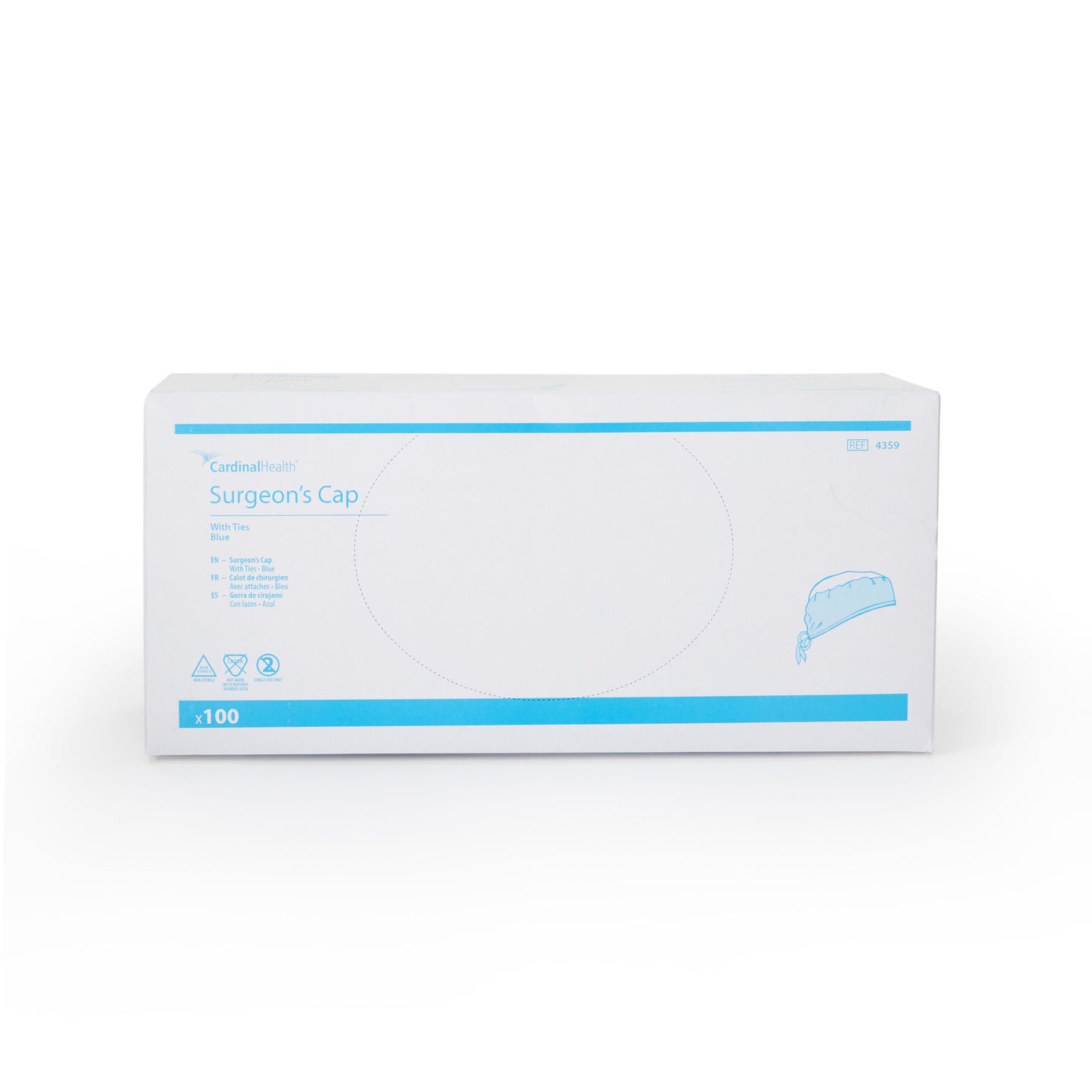 CAP, SURG TIE BLU (100/CT 6CT/CS)