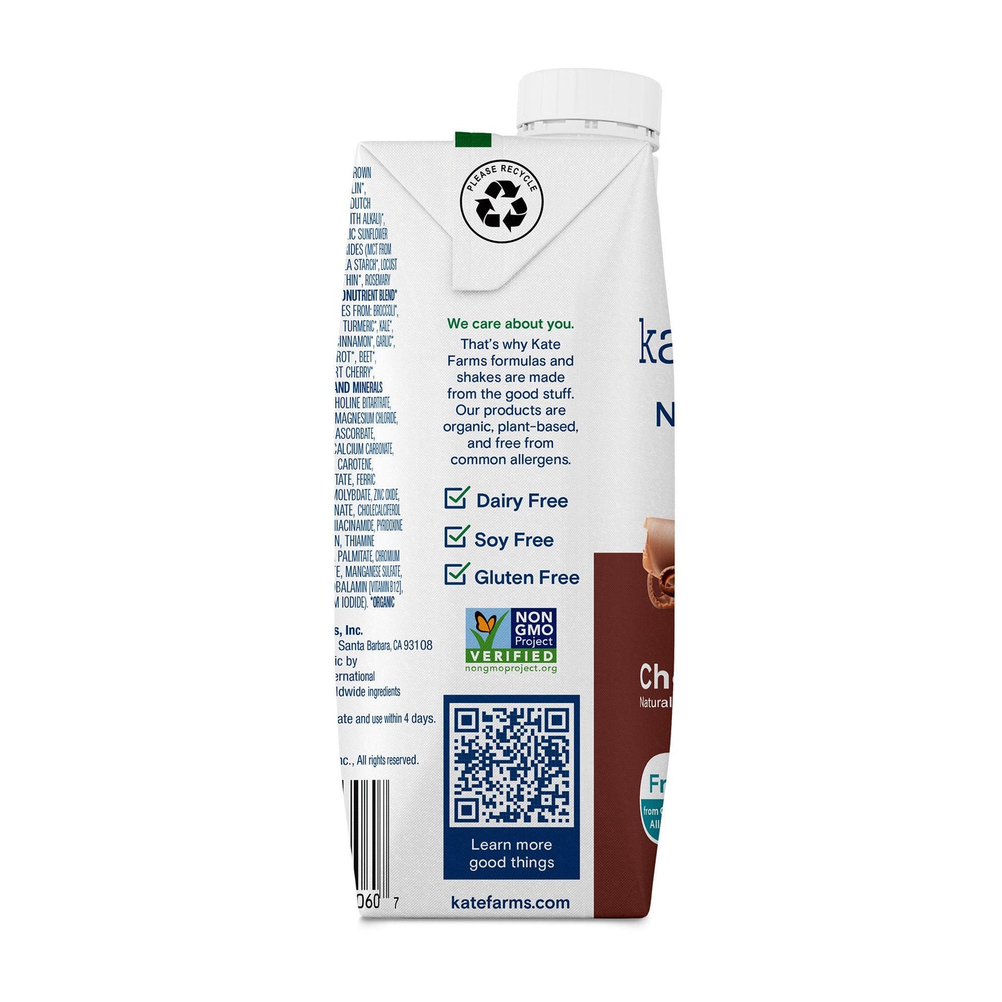 SHAKE, NUTRITION KATE FARMS CHOCOLATE 11FL OZ 325ML (12/CS)