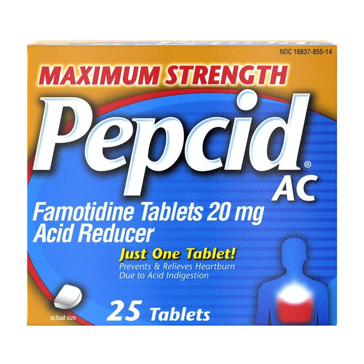 PEPCID AC, TAB MAXIMUM STRENGTH 20MG (25/BX)