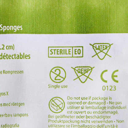 SPONGE, XRAY STR 4"X4" (10/TR 128TR/CS) KENDAL