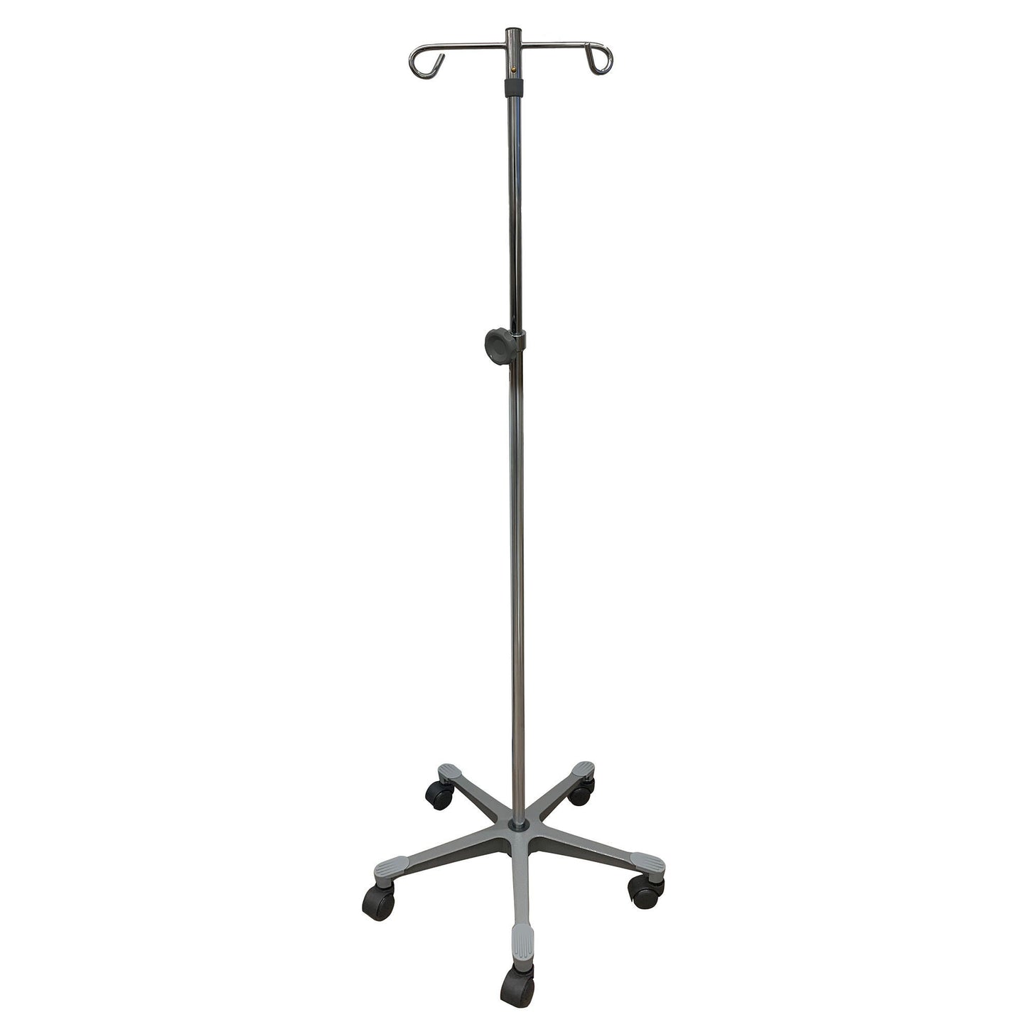 POLE, IV 2HOOK 5LEG BASE