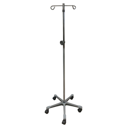 POLE, IV 2HOOK 5LEG BASE