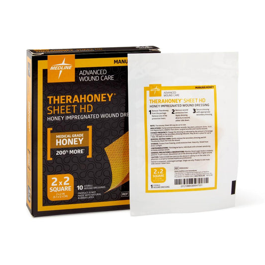 DRESSING, WND THERAHONEY HD SHEET 2X2 (10/BX)