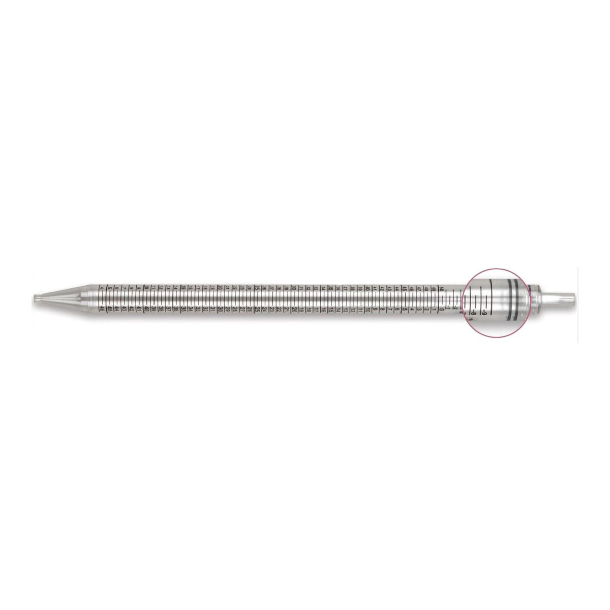 PIPETTE, SEROLOGICAL STD TIP STR BLK BAND 50ML (100/CS)