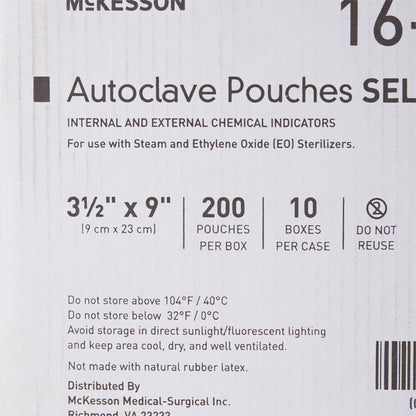 POUCH, SELF SEAL ECON 3.5X9 (200/BX 10BX/CS)