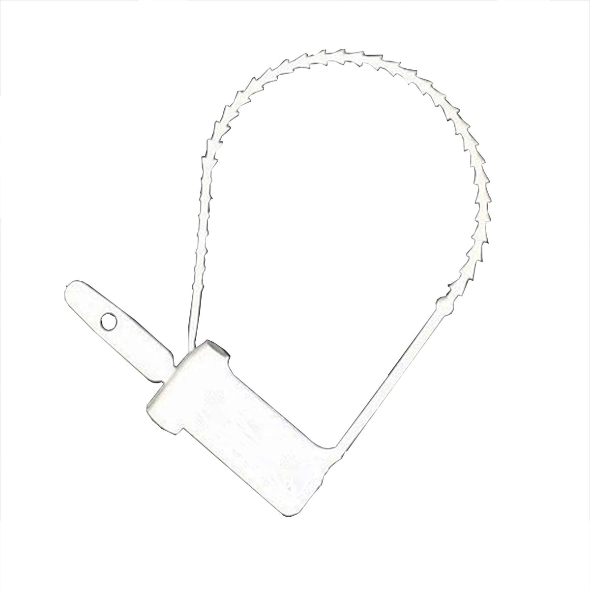 LOCK, CYNCH PLAS WHT DISP (100/PK)
