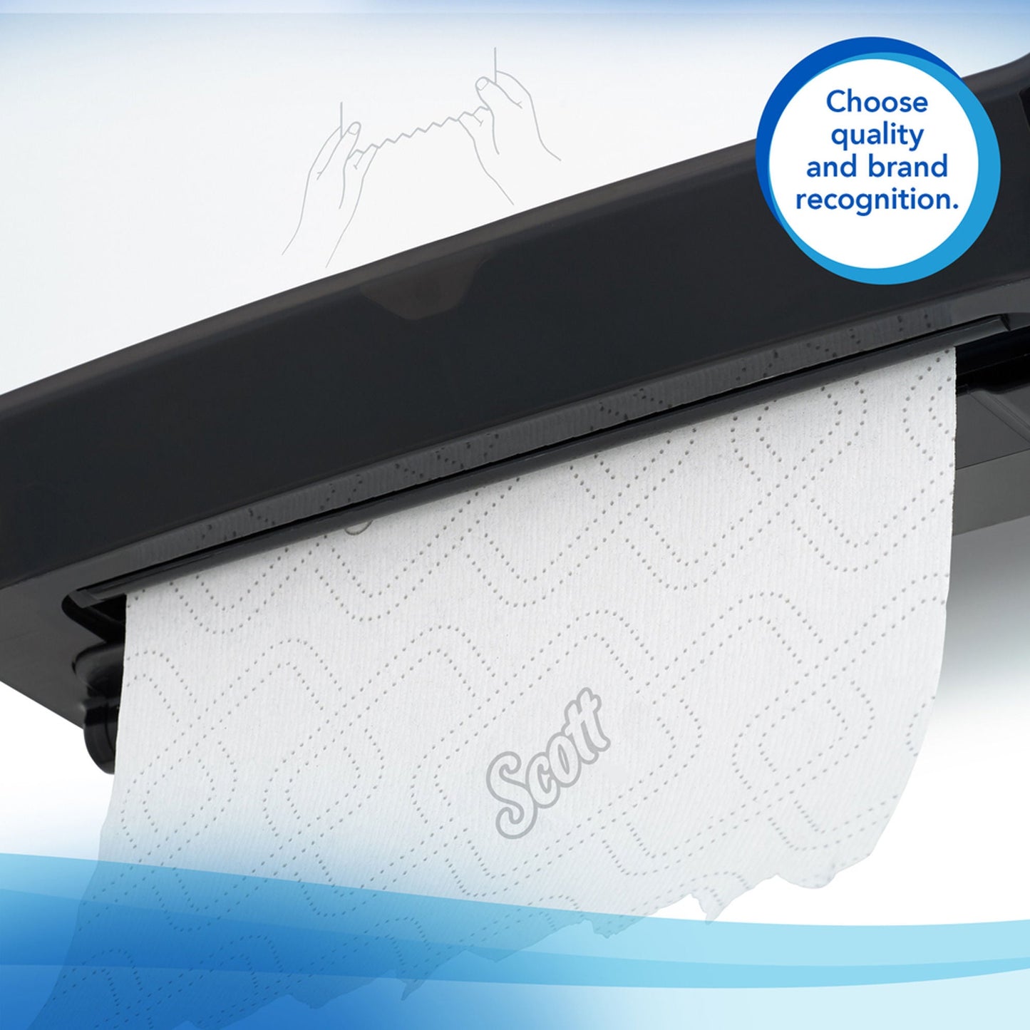TOWEL, PAPER SCOTT 8" WHT (12RL/CS) KIMCON