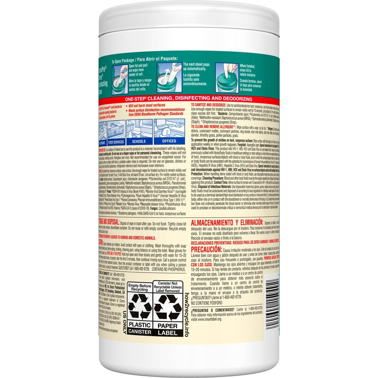 WIPE, CLOROX FRESH SCENT (75/BX 6BX/CS)