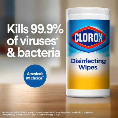 WIPE, CLOROX DISINF LEMON FRESH (35/PK 12PKCS) SALFLD