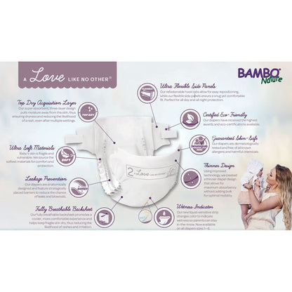 DIAPER, BABY BAMBO NATURE SZ2 (32/BG 6BG/CS)