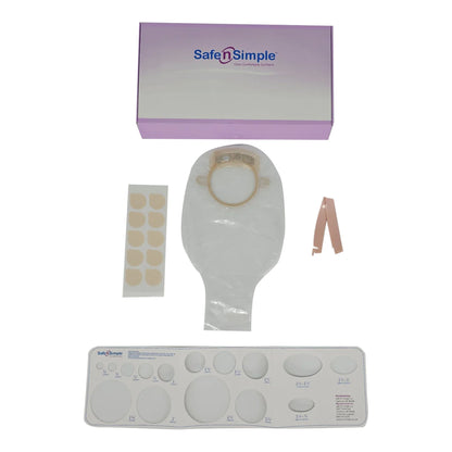 POUCH, OST W/FLTR FLNG BELT TAB TRNSPRNT 70MM (10/BX 8BX/CS)