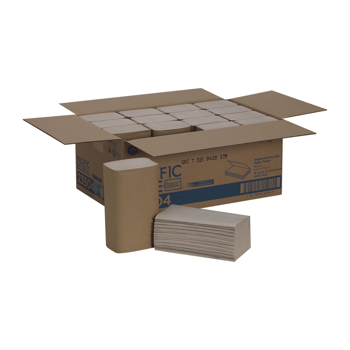 TOWEL, PAPER SNGL-FOLD BRN