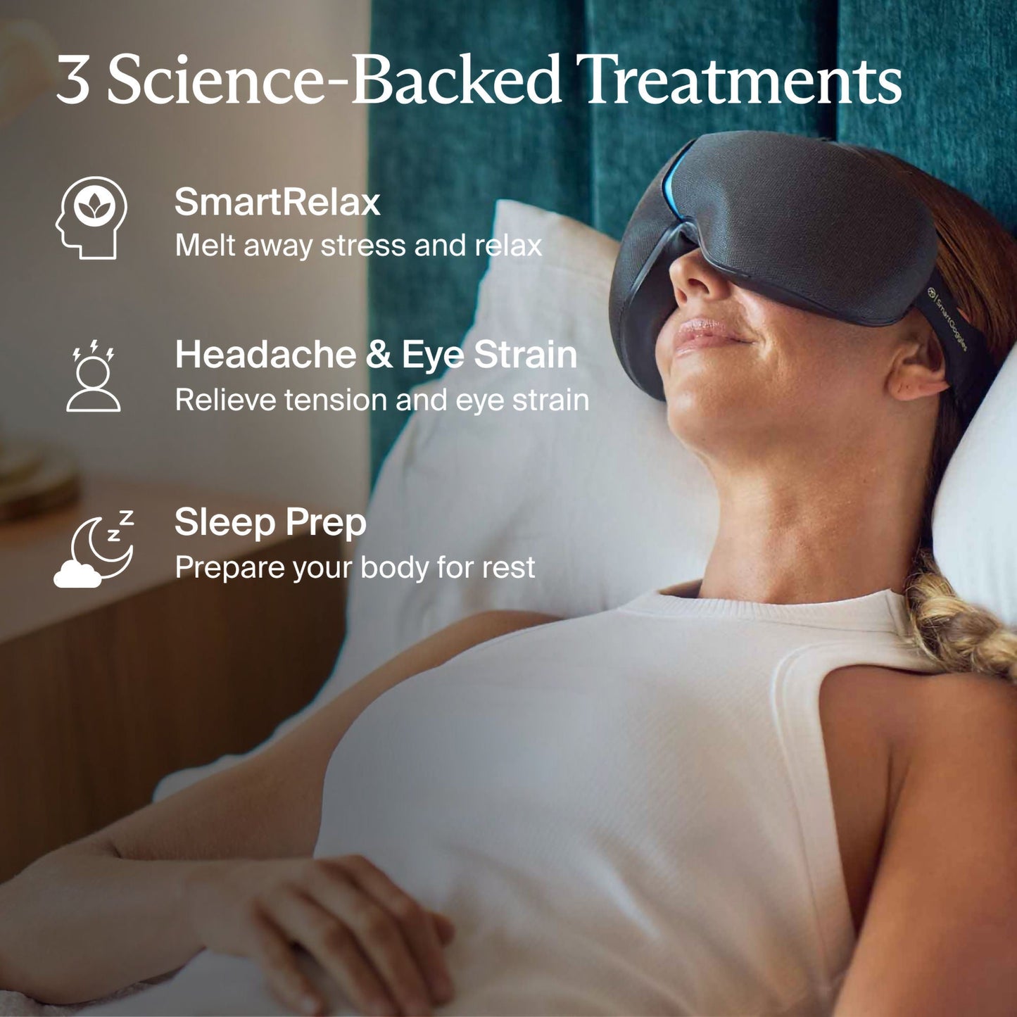 SMARTGOGGLES 2, HEAT & VIBRATION RELAXATION F/FACIAL HEALTH
