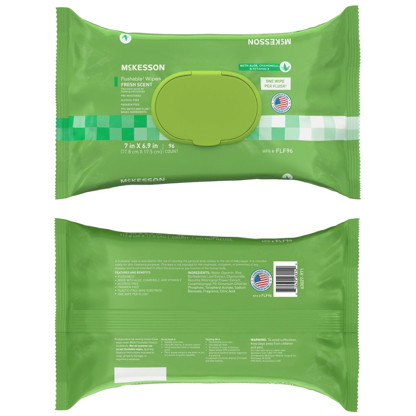WIPE, WET FLUSHABLE SCENTED SFT PK W/LID (96/PK 6PK/CS)