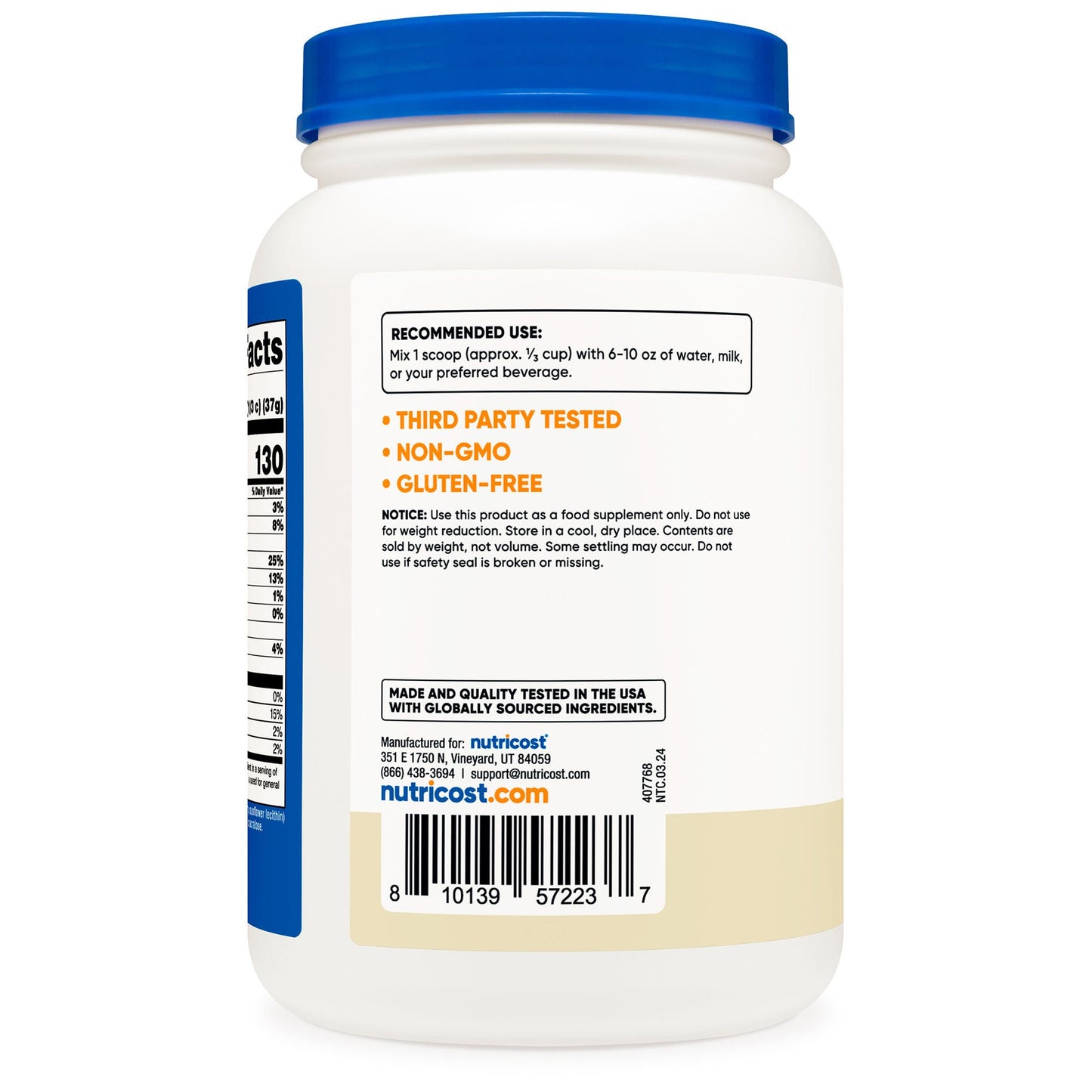 VITAMIN, PDR WHEY PROTEIN CONCWS VAN 1.5LB (6BT/CS)