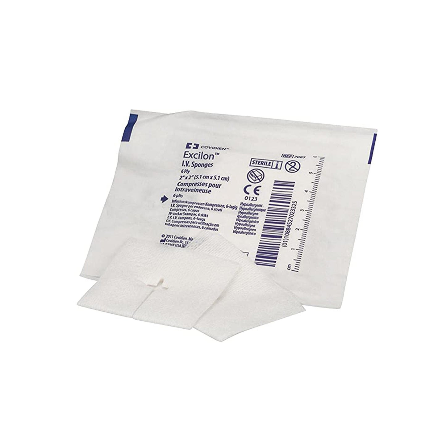 SPONGE, IV EXCILON 2"X2" 6PLY (35PK/CT 20CT/CS) KENDAL