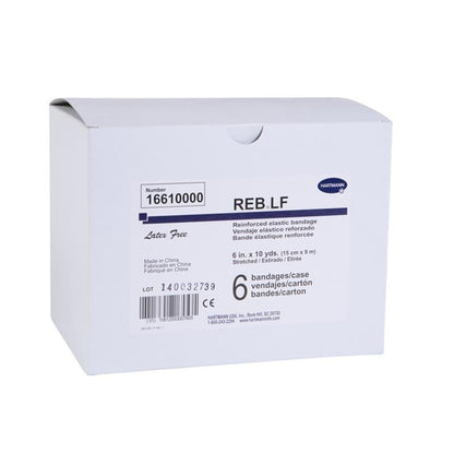 BANDAGE, ELAS REB DBL LGTH 6X10YD(6/BX)06610000