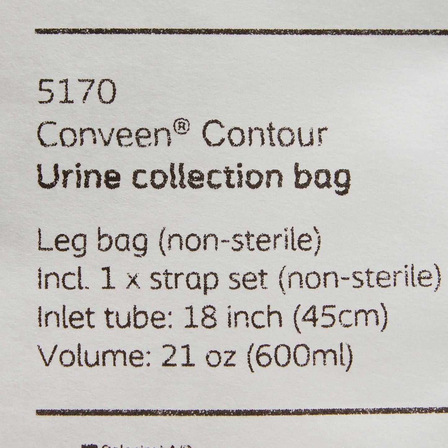 BAG, URINE DRN 21OZ TU 17" (10/BX) MENTOR