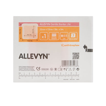 DRESSING, ALLEVYN BRDR LT 3X3"(10/BX 6BX/CS)