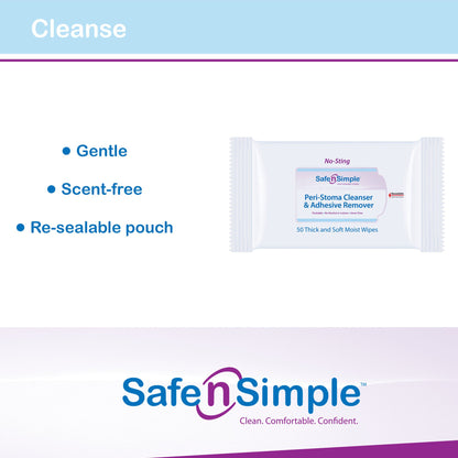 WIPE, ADHSV REMOVER PERI-STOMA(50/PK 12PK/CS)