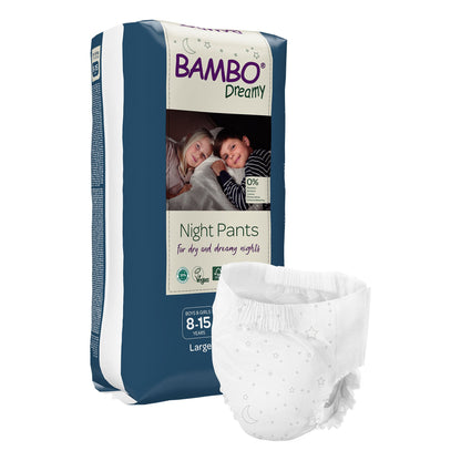 PANTS, TRAINING BAMBO NATURE DREAMY 8-15YRS (10/PK 6PK/CS)