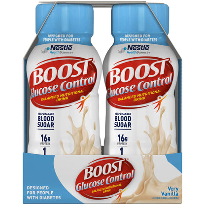BOOST, GLUCOSE CONTROL VERY VANILLA E 8OZ (6/PK 4P/KCS)