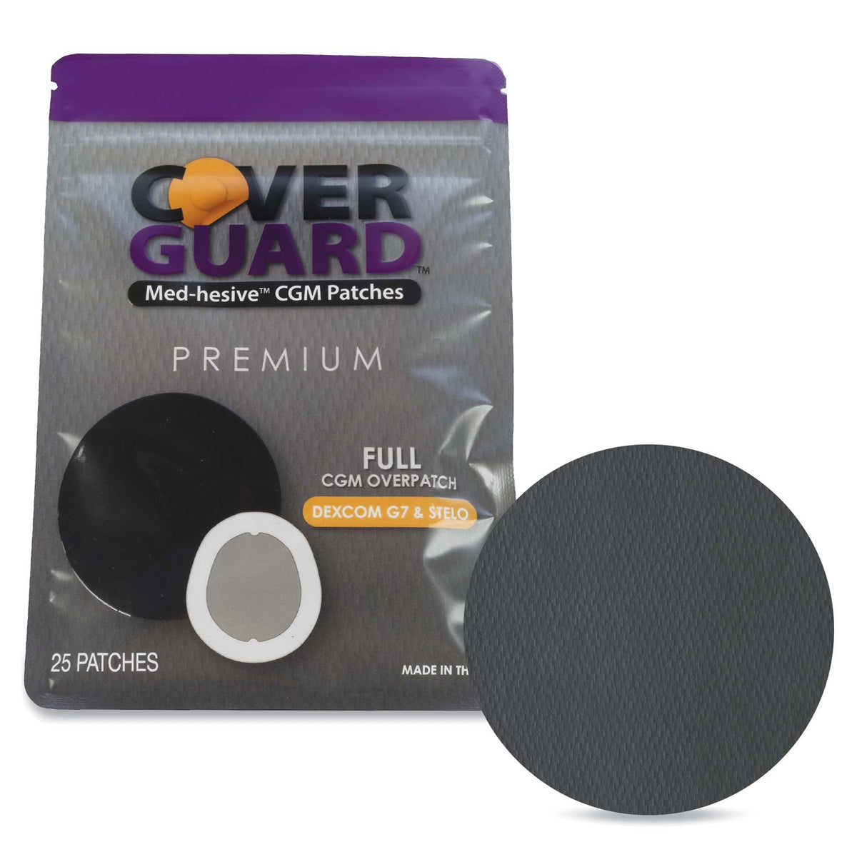 OVERPATCH, CVR GRD F/DEXCOM G7BLK (25/CT 150CT/CS)