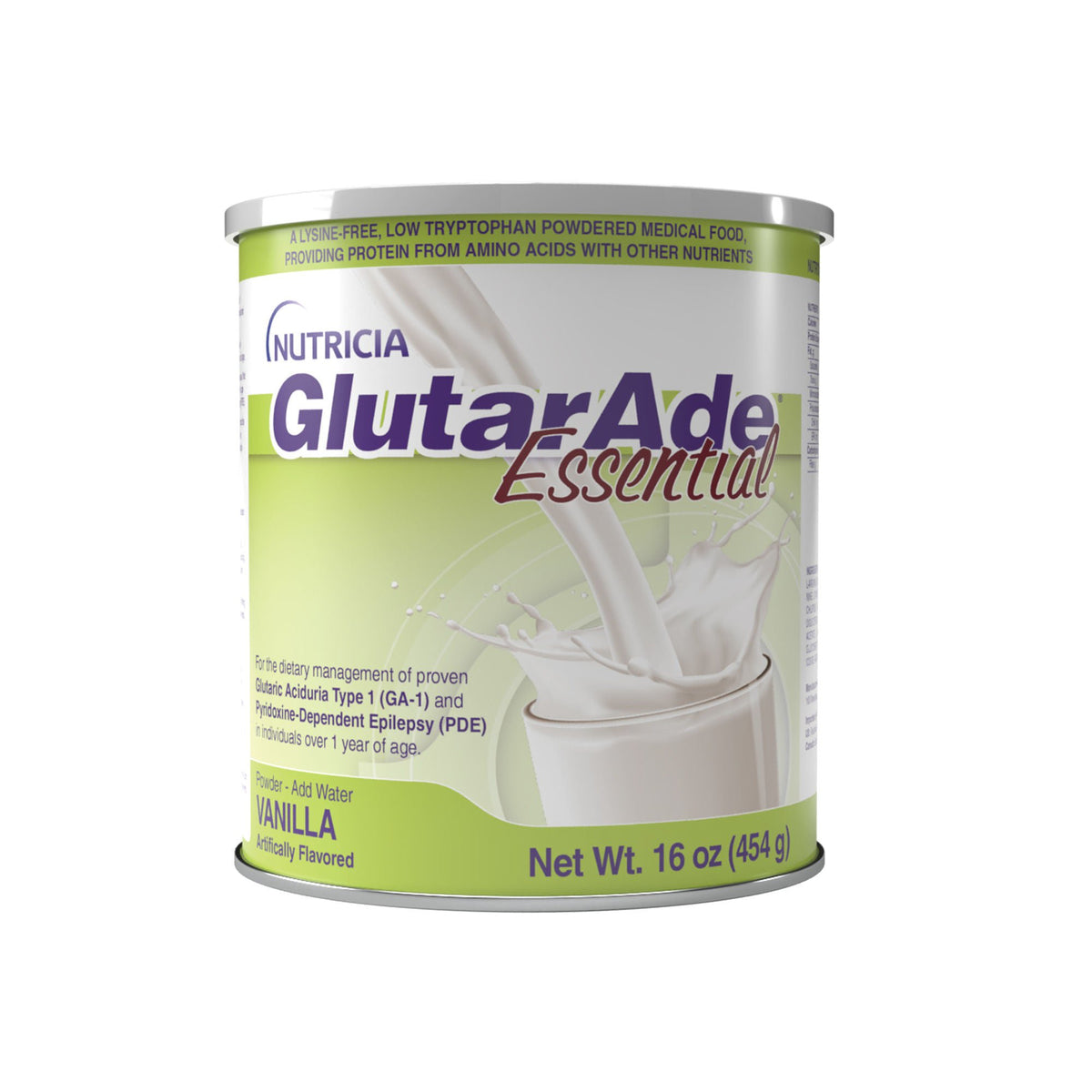 GLUTARADE, ESSENTIAL GA-1 DM VANILLA CAN 454G (6/CS)