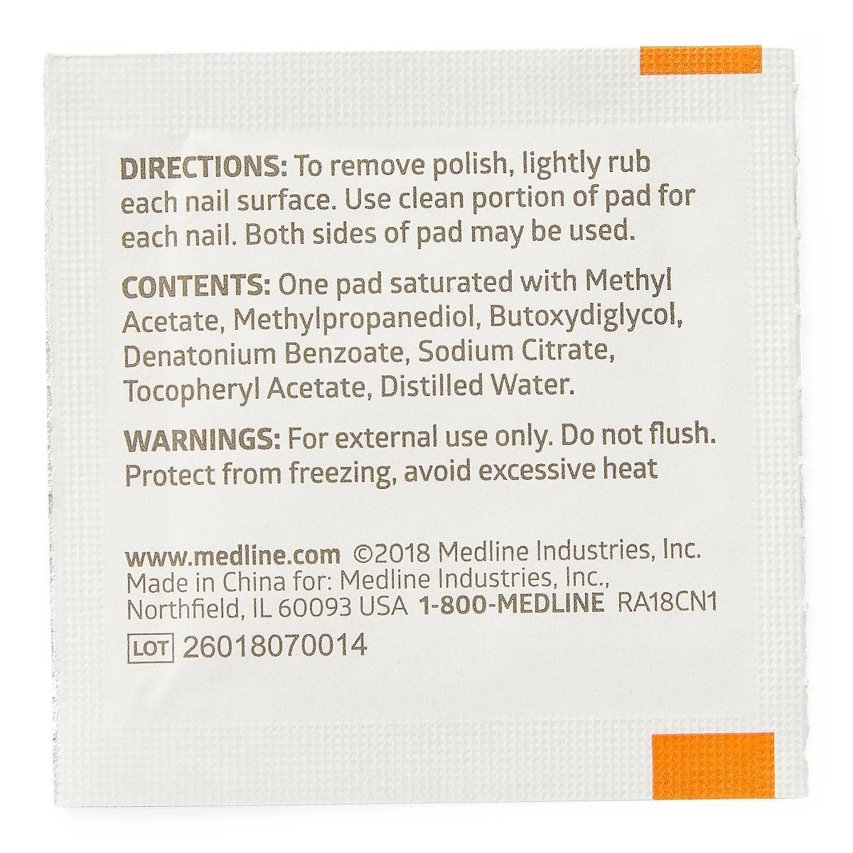 PAD, NAIL POLISH REMOVER (100/BX 10BX/CS)