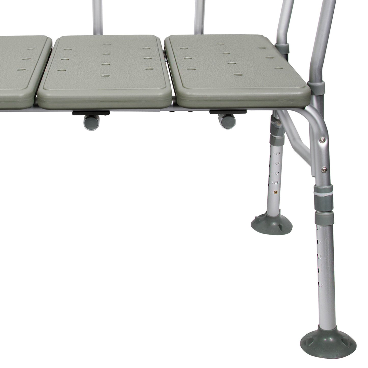 BENCH, TRANSFER W/BACK ALUMINUM FRAME 400LB
