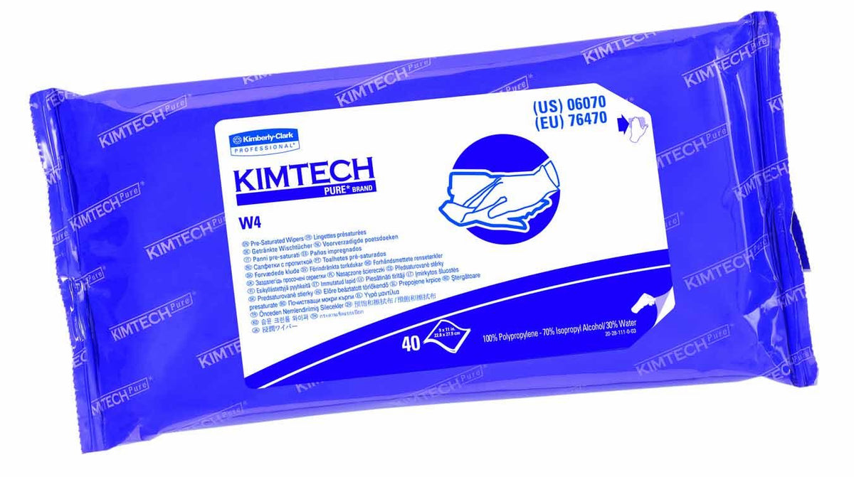 WIPES, PRE-SATURATED ALCHL 9X11 WHT (40/BX 10BX/CS KIMCON