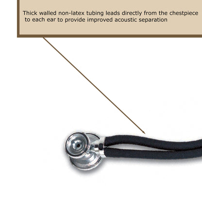 STETHESCOPE, SPRAG/RAP CHROME 30" W/BLK TU