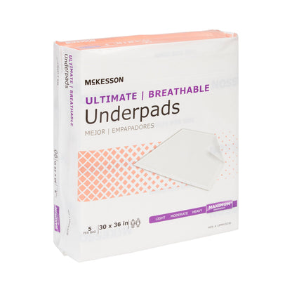 UNDERPAD, MAX ABSRB 30"X36" (5/BG 14BG/CS)