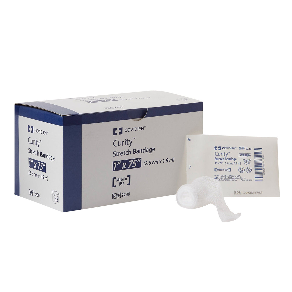 BANDAGE, GAUZE STRETCH STR 1"X75" (12/BG)