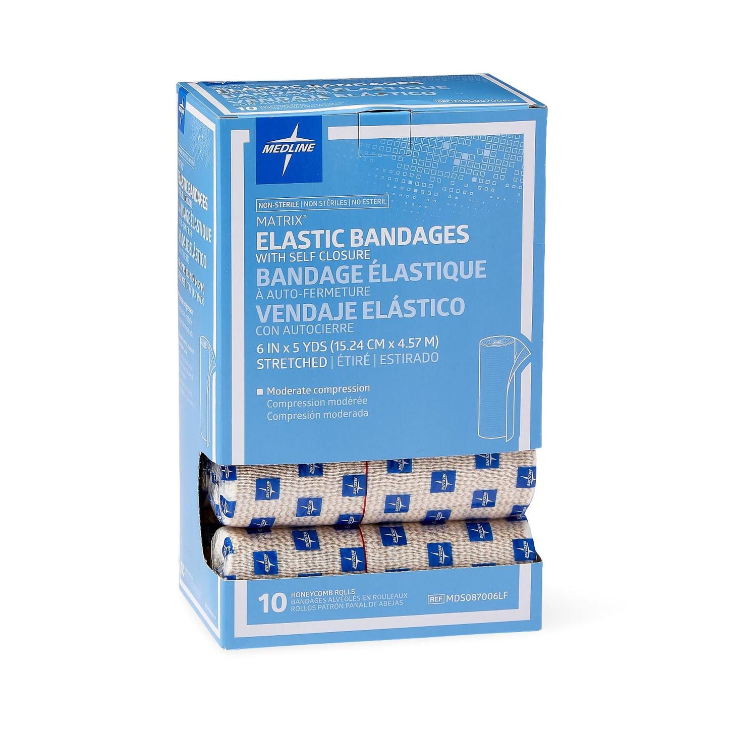 Matrix Double hook-and-loop closure Elastic Bandage, 6 Inch x 5 Yard