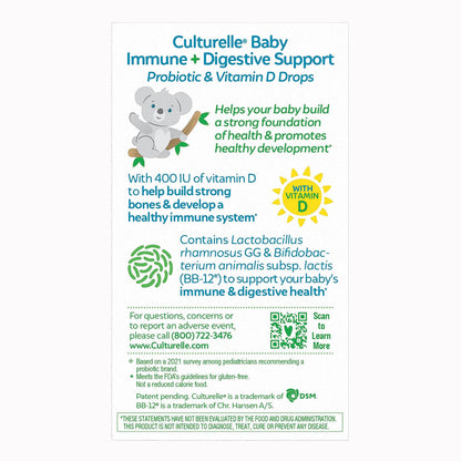 SUPPLEMENT, DRPS CULTURELLE BABY IMMUNE+DIGESTIVE .3OZ (24BX