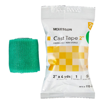 TAPE, CAST GRN LF 2"X4YDS (10RL/BX)
