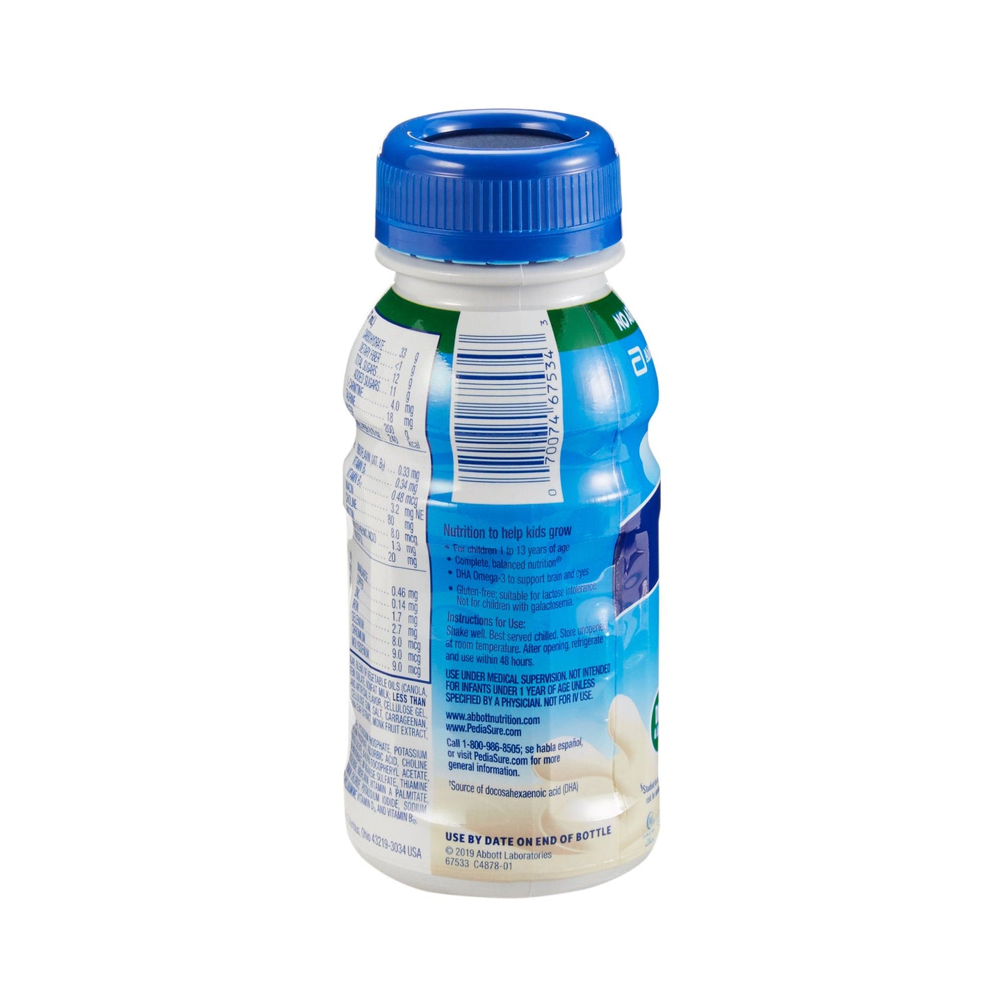 PEDIASURE, VAN BTL 8OZ (24/CS)