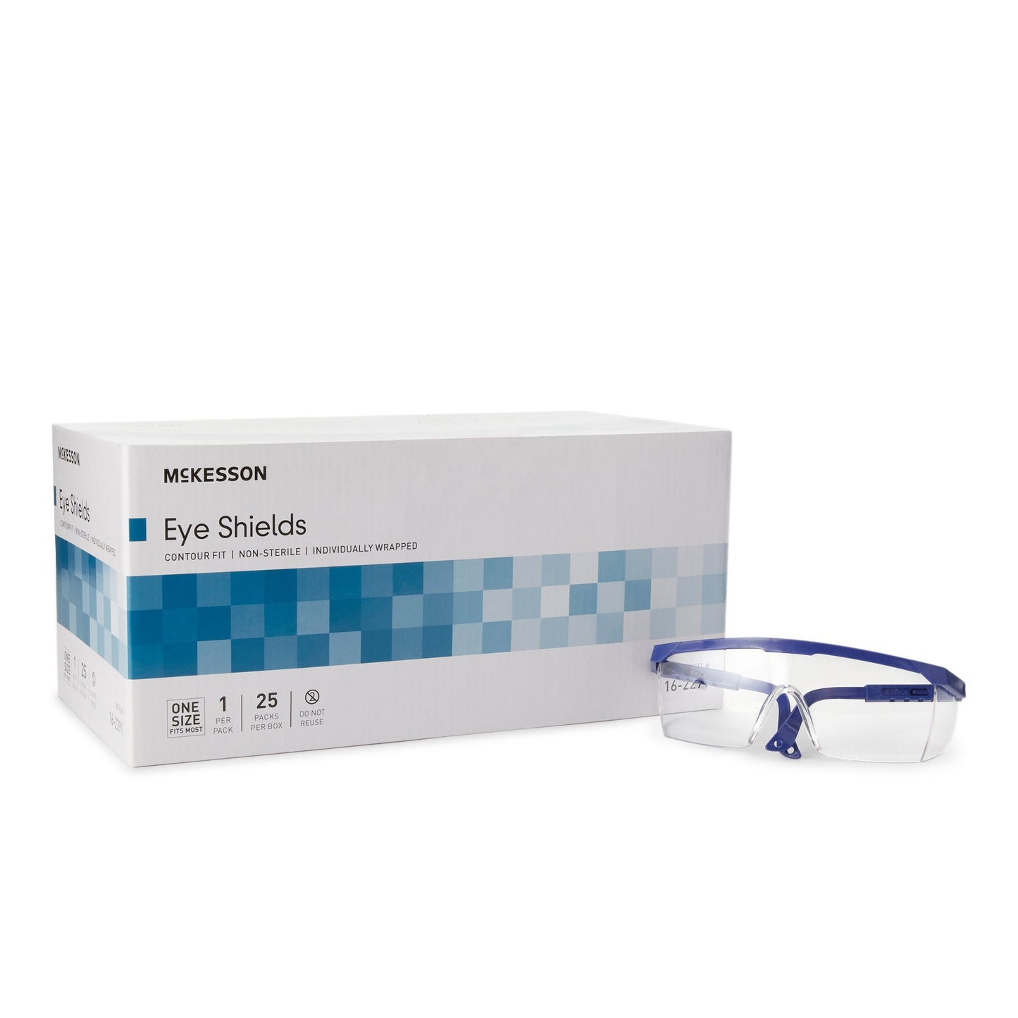 SHIELD, EYE PLAS GLASSES NS (25/BX 4BX/CS)