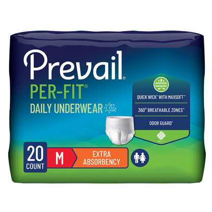 UNDERWEAR, PROTECTIVE PREVAIL PER-FIT MED DISP(20/BG 4BG/CS)