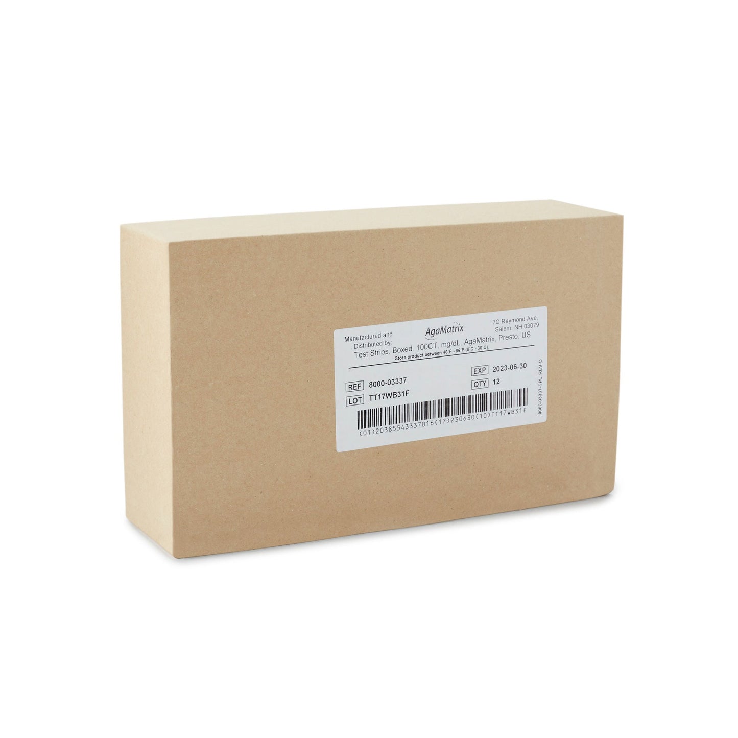 TEST STRIP, BLD GLUC WAVESENSEPRESTO (100/BX 12BX