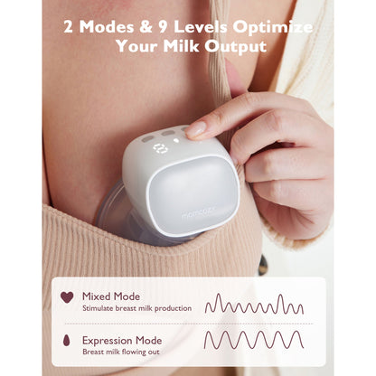PUMP, BREAST WEARABLE MOMCOZY S9 PRO DBL