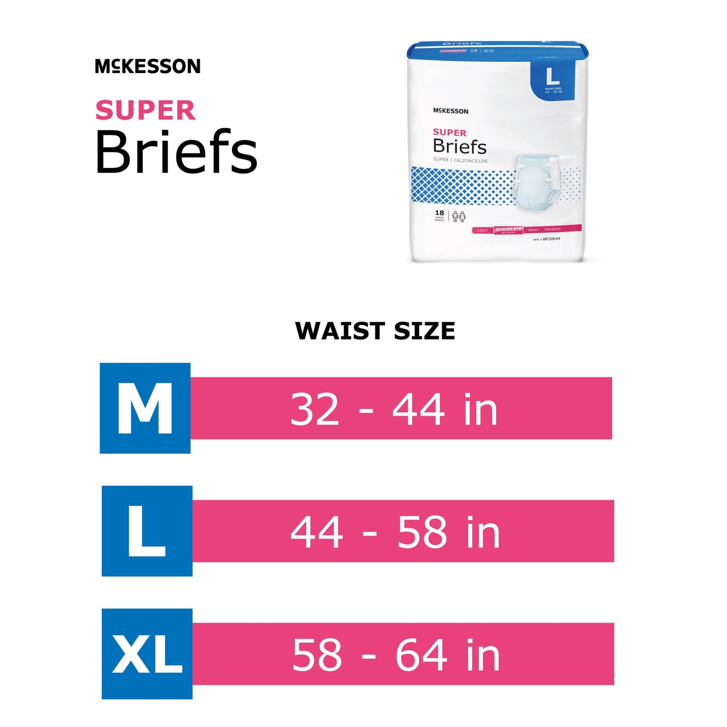 BRIEF, TAB CLSR SUPER LG 44-58(18EA/BG 4BG/CS)