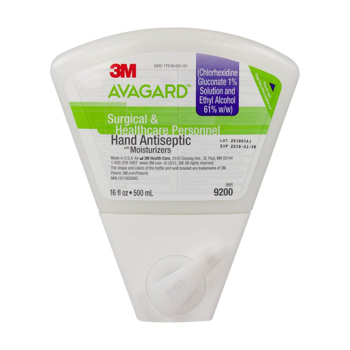 CLEANSER, AVAGARD HAND 16OZ BTL (8/CS) 3M