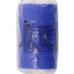 BANDAGE, COBAN ELAS BLU 4"X5YDS (18/BX) 3M