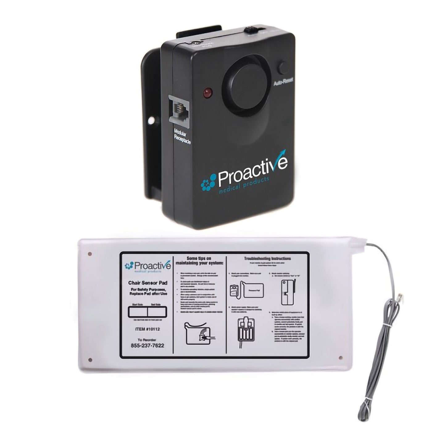 ALARM, PT W/AUTO RESET/VOLUME CNTRL&W/C SENSOR PAD 7'X15"