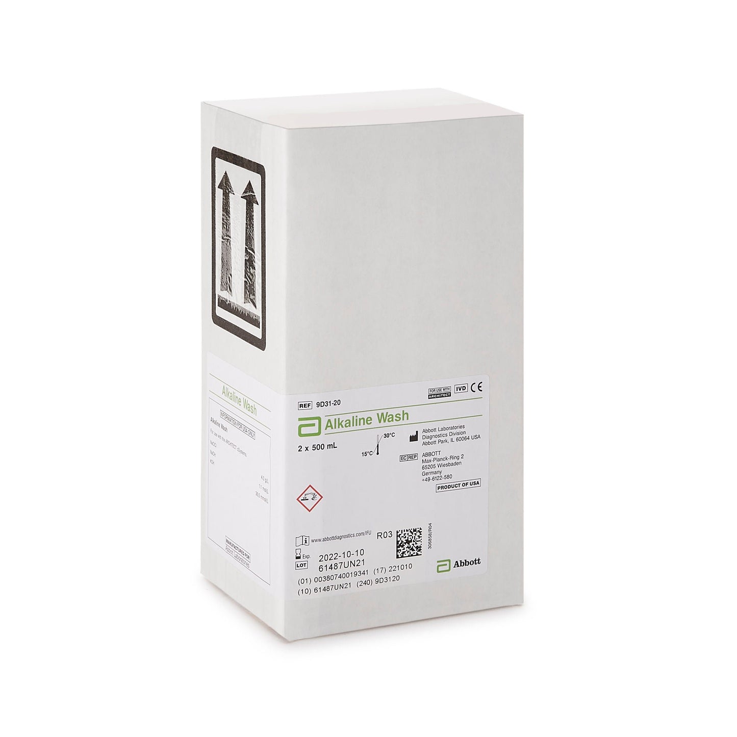 BATH, AERO ALKALINE 2X500ML (2/BX)
