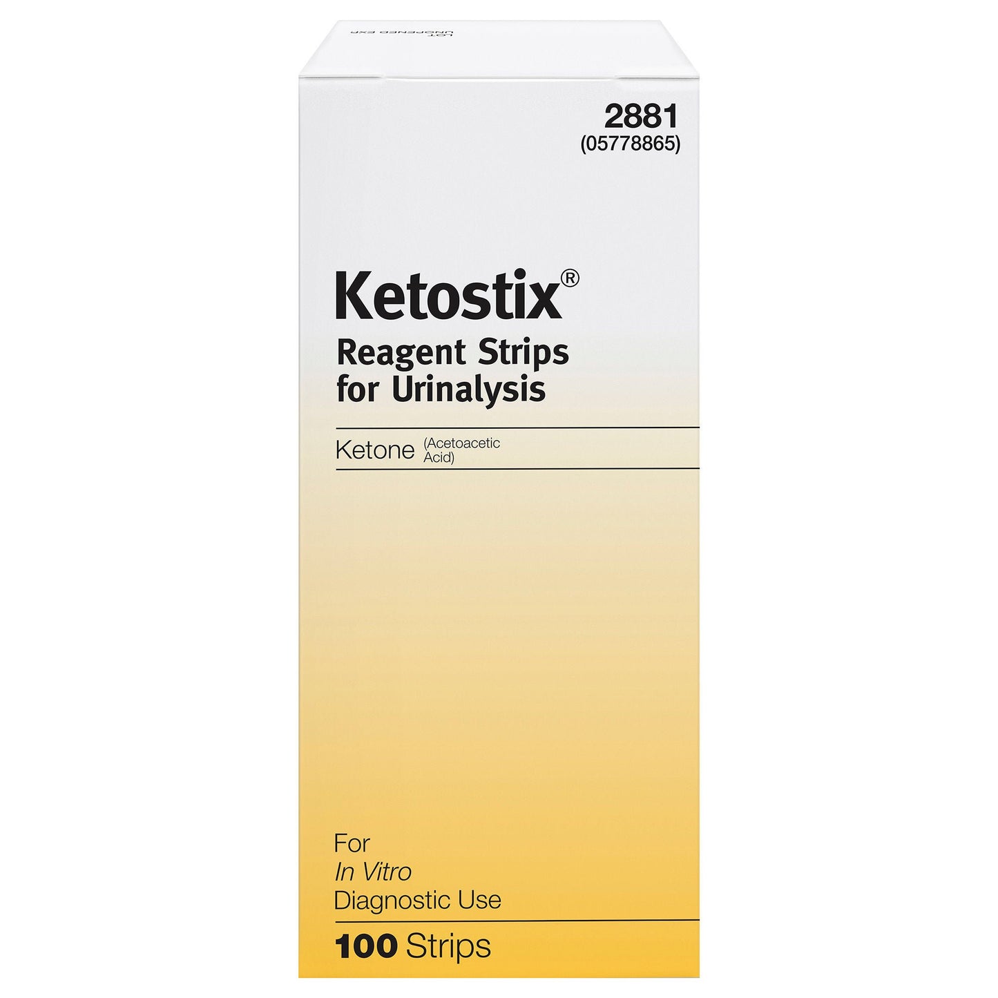 URINE TEST STRIP, KETOSTIX 100'S
